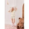 Ekouaer Pajamas Set for Women Short Sleeve Sleepwear Button Down Pjs Lounge Sets Soft Nightwear(Teddy Bear-khaki)