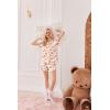 Ekouaer Pajamas Set for Women Short Sleeve Sleepwear Button Down Pjs Lounge Sets Soft Nightwear(Teddy Bear-pink Cherry)