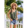 Ekouaer Pajamas for Women Set Cute Pjs Soft Sleepwear Summer Sleeveless Tops and Shorts Travel Lounge Sets with Pockets(Army Green)