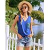 Ekouaer Pajamas for Women Set Cute Pjs Soft Sleepwear Summer Sleeveless Tops and Shorts Travel Lounge Sets with Pockets(Royal Blue Floral)