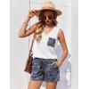 Ekouaer Pajamas for Women Set Cute Pjs Soft Sleepwear Summer Sleeveless Tops and Shorts Travel Lounge Sets with Pockets(White Cashews)