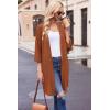 Ekouaer Robes for Women Waffle Knit Bathrobe Soft Lightweight Knee Length Loungewear S-XXL(Caramel Colour)