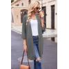 Ekouaer Robes for Women Waffle Knit Bathrobe Soft Lightweight Knee Length Loungewear S-XXL(Dark Grey)