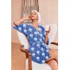 Ekouaer Robes for Women Waffle Knit Bathrobe Soft Lightweight Knee Length Loungewear S-XXL(Floral Leopard Blue)