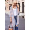 Ekouaer Robes for Women Waffle Knit Bathrobe Soft Lightweight Knee Length Loungewear S-XXL(Floral Purple)