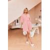 Ekouaer Robes for Women Waffle Knit Bathrobe Soft Lightweight Knee Length Loungewear S-XXL(Light Pink)