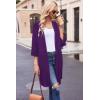 Ekouaer Robes for Women Waffle Knit Bathrobe Soft Lightweight Knee Length Loungewear S-XXL(Purple)