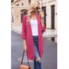 Ekouaer Robes for Women Waffle Knit Bathrobe Soft Lightweight Knee Length Loungewear S-XXL(Rose)