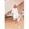 Ekouaer Robes for Women Waffle Knit Bathrobe Soft Lightweight Knee Length Loungewear S-XXL(White)
