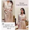 Ekouaer Satin Robes for Women Long Sleeve Silk Bathrobe Soft Lightweight Full Length Sleepwear Bridesmaid Wedding Party Robes(Champagne)
