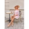 Ekouaer Sleep Shirts for Women Nightgown Short Sleeves T shirt Night Dress Round Neck Womans Nightgown with Pocket S-XXL(Pink)