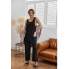 Ekouaer Sleeveless Jumpsuits for Women Scoop Neck Casual Tank Rompers Wide Leg Pants Overalls with Pockets(Black)