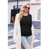Ekouaer Womens Maternity Shirts Long Sleeve 3 Packs Pregnancy Tee Top Tunic Blouse Casual Mama Clothes S-XXL(3pcs Black / Black / Black)