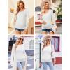 Ekouaer Womens Maternity Shirts Long Sleeve 3 Packs Pregnancy Tee Top Tunic Blouse Casual Mama Clothes S-XXL(3pcs Black / White / Grey)