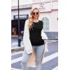Ekouaer Womens Maternity Shirts Long Sleeve 3 Packs Pregnancy Tee Top Tunic Blouse Casual Mama Clothes S-XXL(3pcs Black / White / Grey)