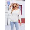 Ekouaer Womens Maternity Shirts Long Sleeve 3 Packs Pregnancy Tee Top Tunic Blouse Casual Mama Clothes S-XXL(3pcs White / White / White)