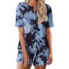 Tie Dye Black Blue Dark