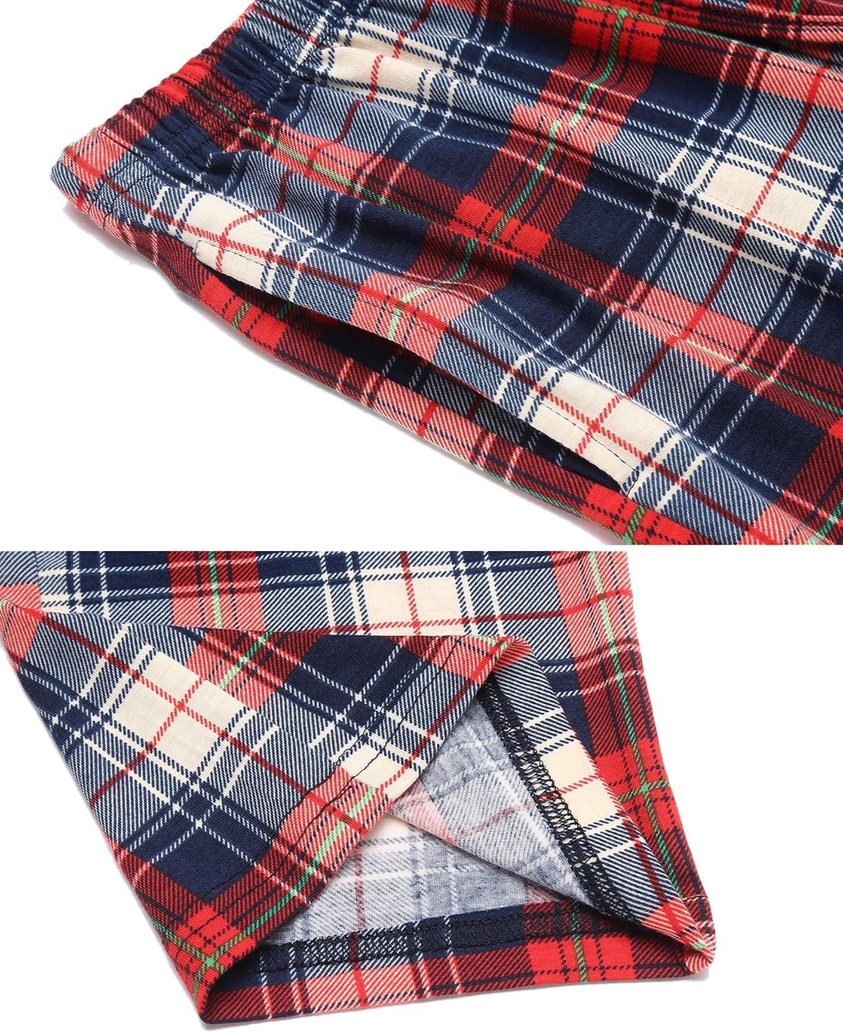 imageEkouaer Women Pajama Pants Comfy Pj Bottom with Pockets Stretch Plaid SleepwearPlaid 3