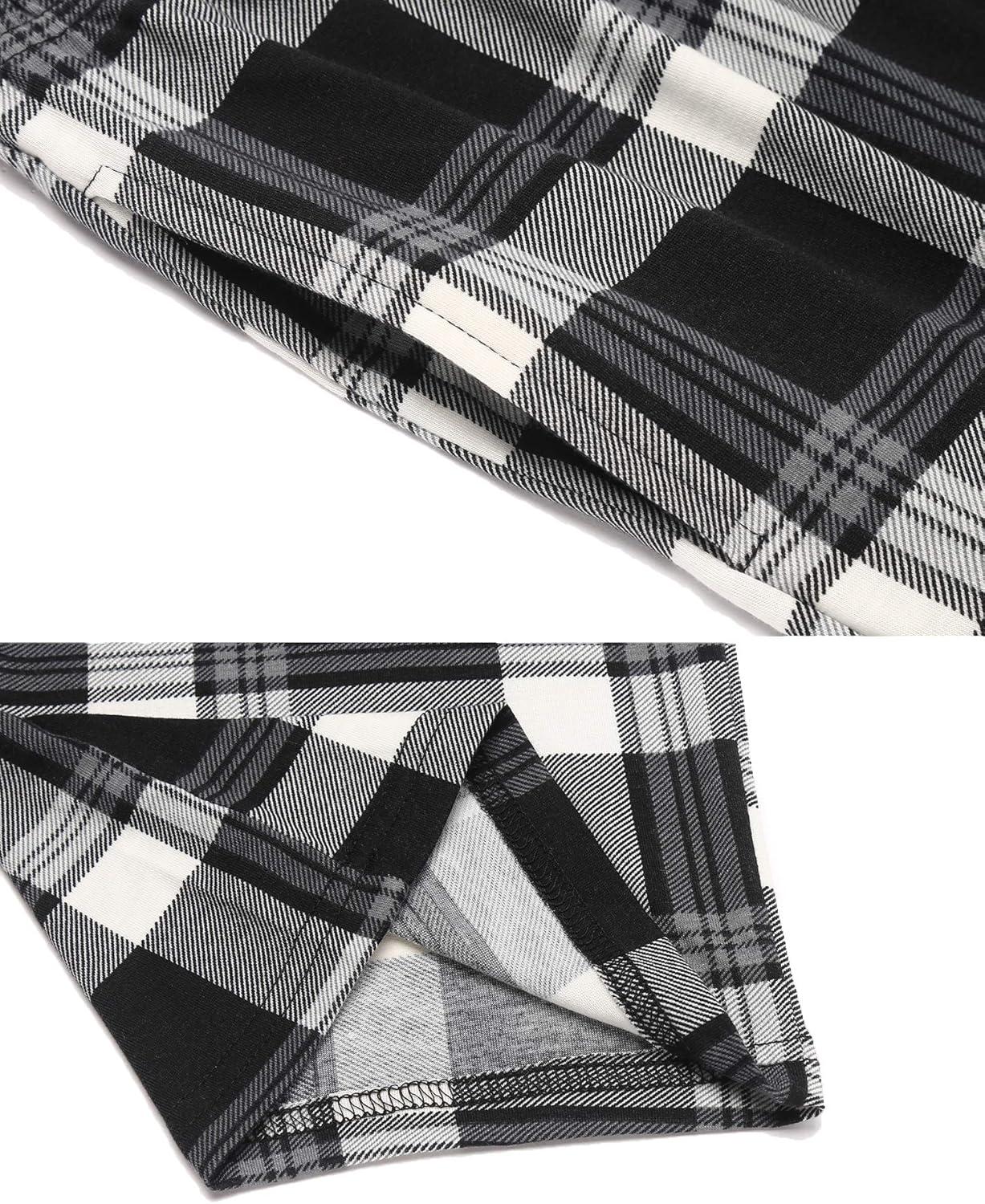 imageEkouaer Women Pajama Pants Comfy Pj Bottom with Pockets Stretch Plaid SleepwearPlaid 4