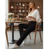 Ekouaer Pajama Pants Women Soft Casual Lounge Pajama Bottoms Comfy Stretch Sleep Pants Wide Leg Pj Bottoms with Pockets(Black)