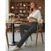 Ekouaer Pajama Pants Women Soft Casual Lounge Pajama Bottoms Comfy Stretch Sleep Pants Wide Leg Pj Bottoms with Pockets(Dark Grey)