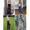 Ekouaer Pajama Pants Women Soft Casual Lounge Pajama Bottoms Comfy Stretch Sleep Pants Wide Leg Pj Bottoms with Pockets(Dark Grey)
