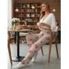 Ekouaer Pajama Pants Women Soft Casual Lounge Pajama Bottoms Comfy Stretch Sleep Pants Wide Leg Pj Bottoms with Pockets(Heart Teddy)