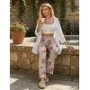 Ekouaer Pajama Pants Women Soft Casual Lounge Pajama Bottoms Comfy Stretch Sleep Pants Wide Leg Pj Bottoms with Pockets(Heart Teddy)