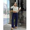 Ekouaer Pajama Pants Women Soft Casual Lounge Pajama Bottoms Comfy Stretch Sleep Pants Wide Leg Pj Bottoms with Pockets(Navy Blue)