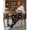 Ekouaer Pajama Pants Women Soft Casual Lounge Pajama Bottoms Comfy Stretch Sleep Pants Wide Leg Pj Bottoms with Pockets(Pink Heart)