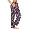 Ekouaer Women Pajama Pants Comfy Pj Bottom with Pockets Stretch Plaid Sleepwear(B-print 19)