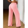 Ekouaer Women Pajama Pants Comfy Pj Bottom with Pockets Stretch Plaid Sleepwear(Icy Pink)