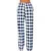 Ekouaer Women Pajama Pants Comfy Pj Bottom with Pockets Stretch Plaid Sleepwear(Plaid 7)