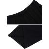 Ekouaer Women Pajama Pants Comfy Pj Bottom with Pockets Stretch Plaid Sleepwear(Pure Black)