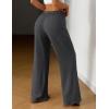 Ekouaer Women Pajama Pants Comfy Pj Bottom with Pockets Stretch Plaid Sleepwear(Pure Dark Grey)