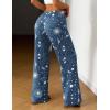 Ekouaer Women Pajama Pants Comfy Pj Bottom with Pockets Stretch Plaid Sleepwear(Starry Sky)
