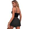 Ekouaer Women Pajama Shorts Comfy Lounge Bottom with Pockets Stretch Strip Sleepwear Drawstring Pj Bottoms Sleep Shorts(Black)
