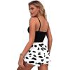 Ekouaer Women Pajama Shorts Comfy Lounge Bottom with Pockets Stretch Strip Sleepwear Drawstring Pj Bottoms Sleep Shorts(Cow Print)