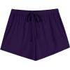 Ekouaer Women Pajama Shorts Comfy Lounge Bottom with Pockets Stretch Strip Sleepwear Drawstring Pj Bottoms Sleep Shorts(Navy Blue)