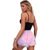 Ekouaer Women Pajama Shorts Comfy Lounge Bottom with Pockets Stretch Strip Sleepwear Drawstring Pj Bottoms Sleep Shorts(Tie Dye Pink)