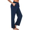 Ekouaer Womens 2 Pack Lounge Pants Comfy Pajama Pants Plaid Pajama Bottoms with Pockets Drawstring Pj Bottoms Pants(2 Pack-black_grey)