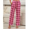 Ekouaer Womens 2 Pack Lounge Pants Comfy Pajama Pants Plaid Pajama Bottoms with Pockets Drawstring Pj Bottoms Pants(2 Pack-set 17)