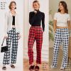 Ekouaer Womens 2 Pack Lounge Pants Comfy Pajama Pants Plaid Pajama Bottoms with Pockets Drawstring Pj Bottoms Pants(2 Pack-set 17)