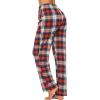 Ekouaer Womens 2 Pack Lounge Pants Comfy Pajama Pants Plaid Pajama Bottoms with Pockets Drawstring Pj Bottoms Pants(2 Pack-set 5)