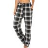 Ekouaer Womens 2 Pack Lounge Pants Comfy Pajama Pants Plaid Pajama Bottoms with Pockets Drawstring Pj Bottoms Pants(2 Pack-set 5)