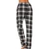 Ekouaer Womens 2 Pack Lounge Pants Comfy Pajama Pants Plaid Pajama Bottoms with Pockets Drawstring Pj Bottoms Pants(2 Pack-set 7)