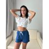 Ekouaer Womens Pajama Shorts Soft Comfy Sleep Shorts Casual Elastic Waist Pj Short with Pockets(Navy)