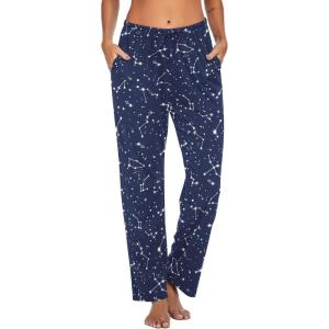 Ekouaer Women Pajama Pants Comfy Pj Bottom with Pockets Stretch Plaid Sleepwear(B-print 25)