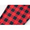 Ekouaer 3 PCS Capri Pajamas for Women Set Short Sleeve Pajama Sets Floral Pj Sets Soft Sleepwear with Pockets(Black Red Plaid)
