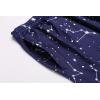Ekouaer 3 PCS Capri Pajamas for Women Set Short Sleeve Pajama Sets Floral Pj Sets Soft Sleepwear with Pockets(Blue Stars)